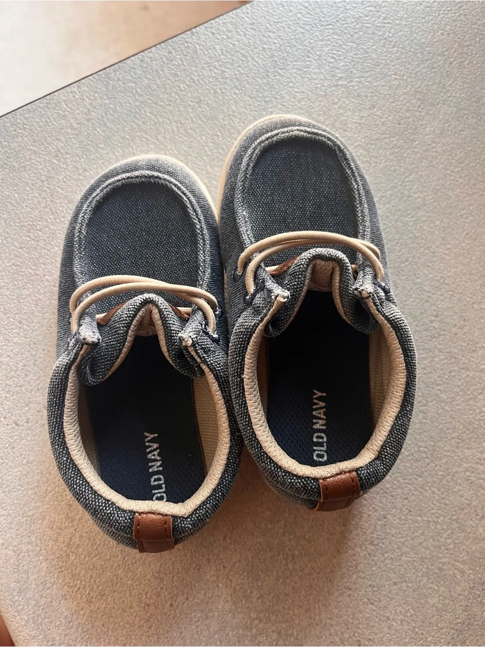 Old Navy Kids Dark Denim Slip-On Boat Shoes